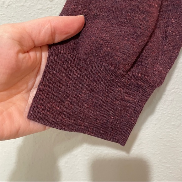 J Crew Maroon Cotton Long Sleeve Crew Neck Sweater M - Picture 3 of 8